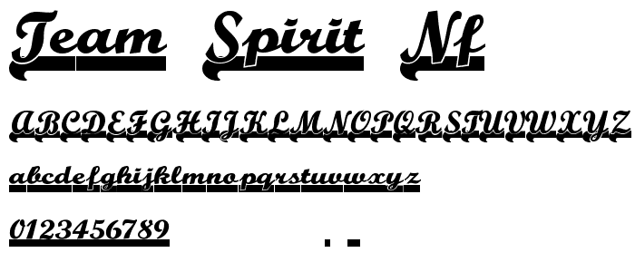 Team Spirit NF font